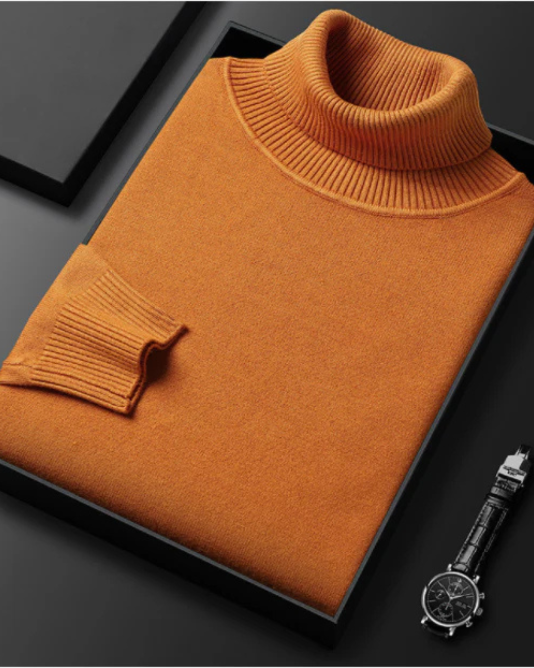 Suéter elegante de caxemira para homem