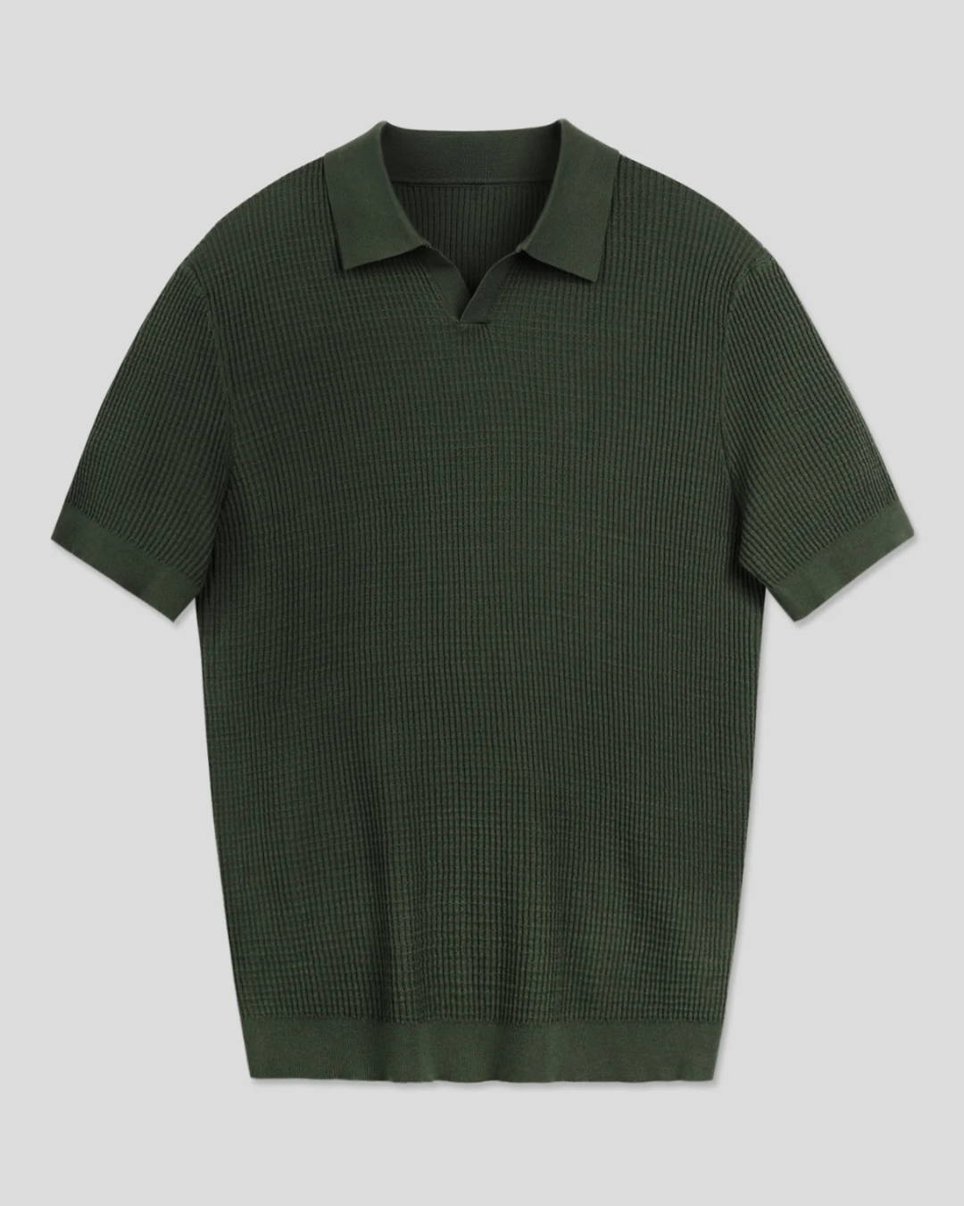 Camisa Polo Masculina em Malha Jacquard Estilo Moderno e Conforto Superior