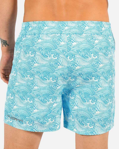 Bermudas de natação com forro resistente a riscos e cintura ajustável