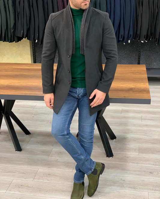 Casaco com um design moderno e um acabamento elegante para homem