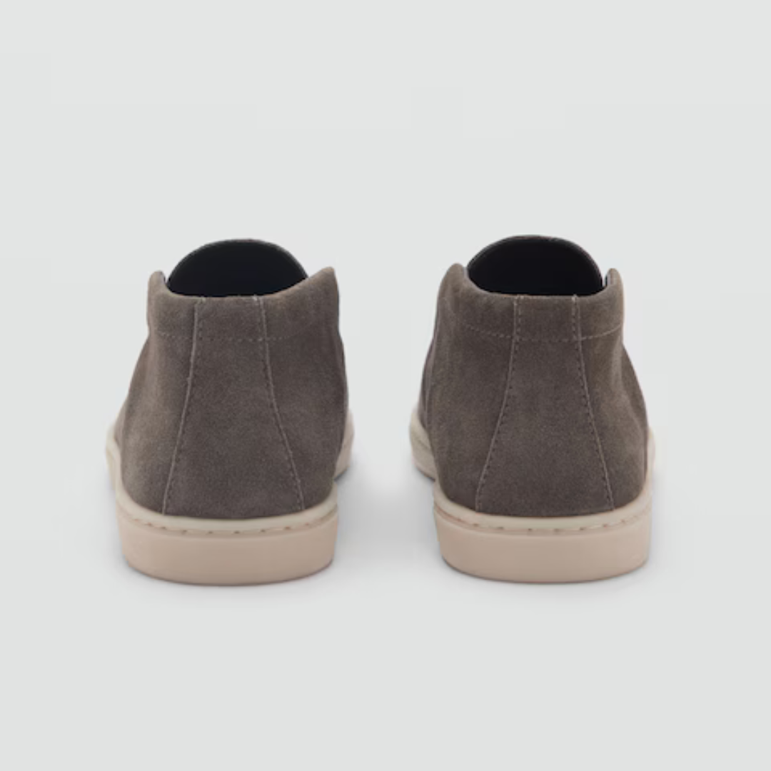 Mocassins Feitos à Mão em Pele de Camurça para Homen