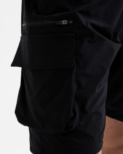 Calção Cargo Masculino Estilo Urbano em Preto
