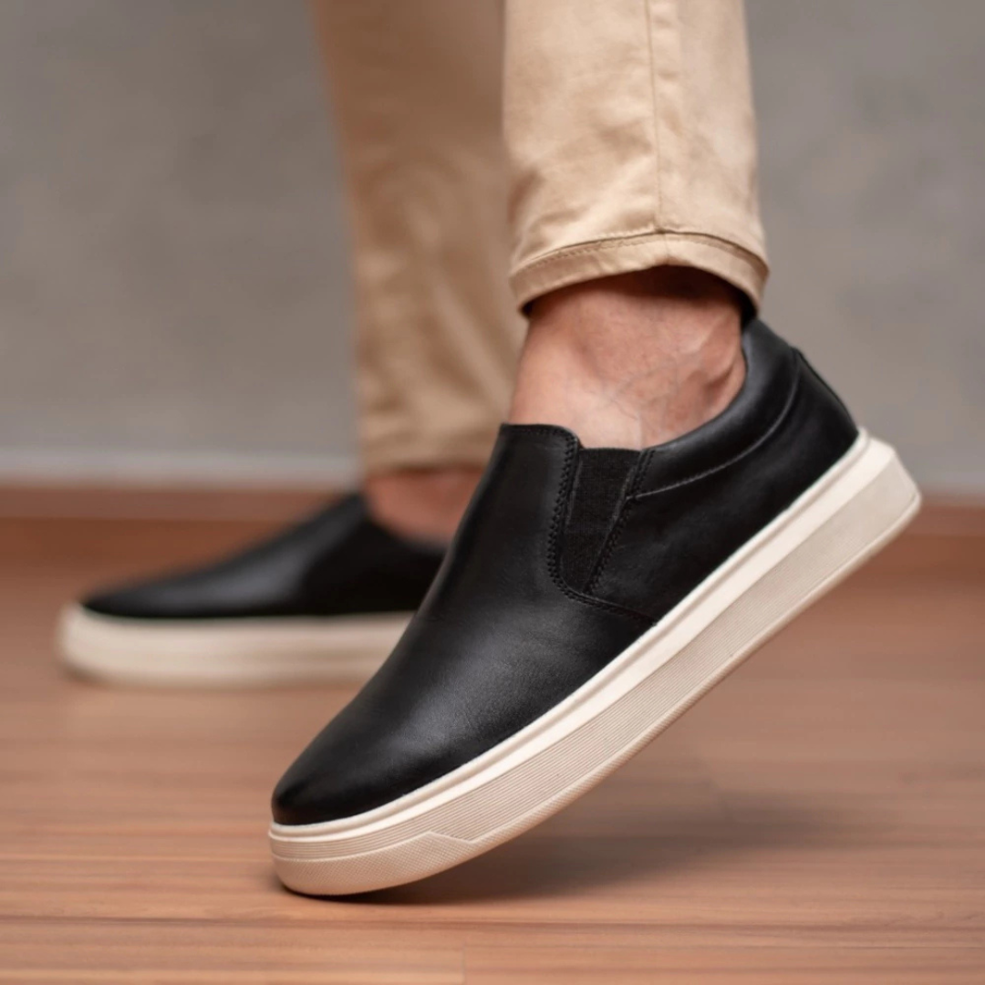Sapatos vintage confortáveis sem atacadores