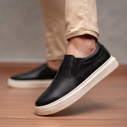 Sapatos vintage confortáveis sem atacadores