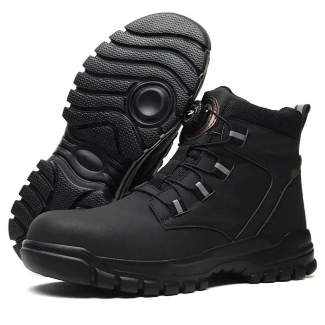 Botas de segurança antiderrapante para homem com biqueira reforçada