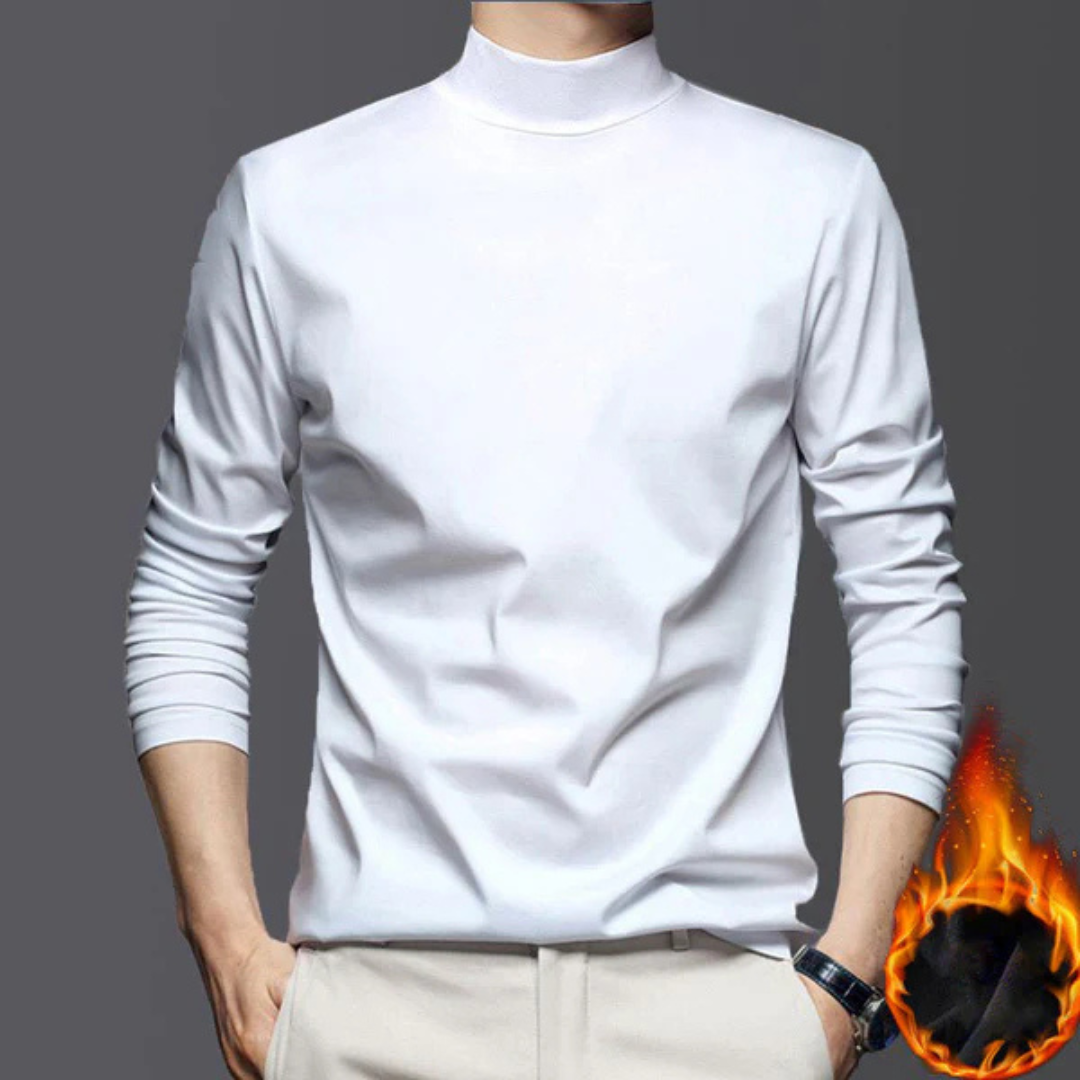 Jersey com Interior Térmico de Algodão Elástico para Homem
