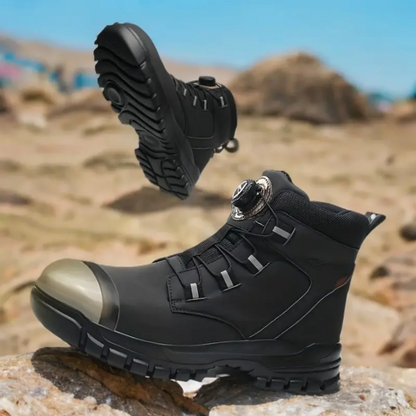Botas de segurança antiderrapante para homem com biqueira reforçada