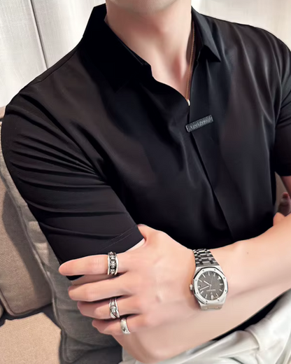 Pólo para Homem com Elevada Elasticidade, Leve, Macio e Resistente aos Vincos em Cor Sólida®