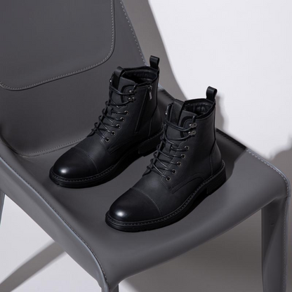 Botas de Couro com Sola Antiderrapante para Homem