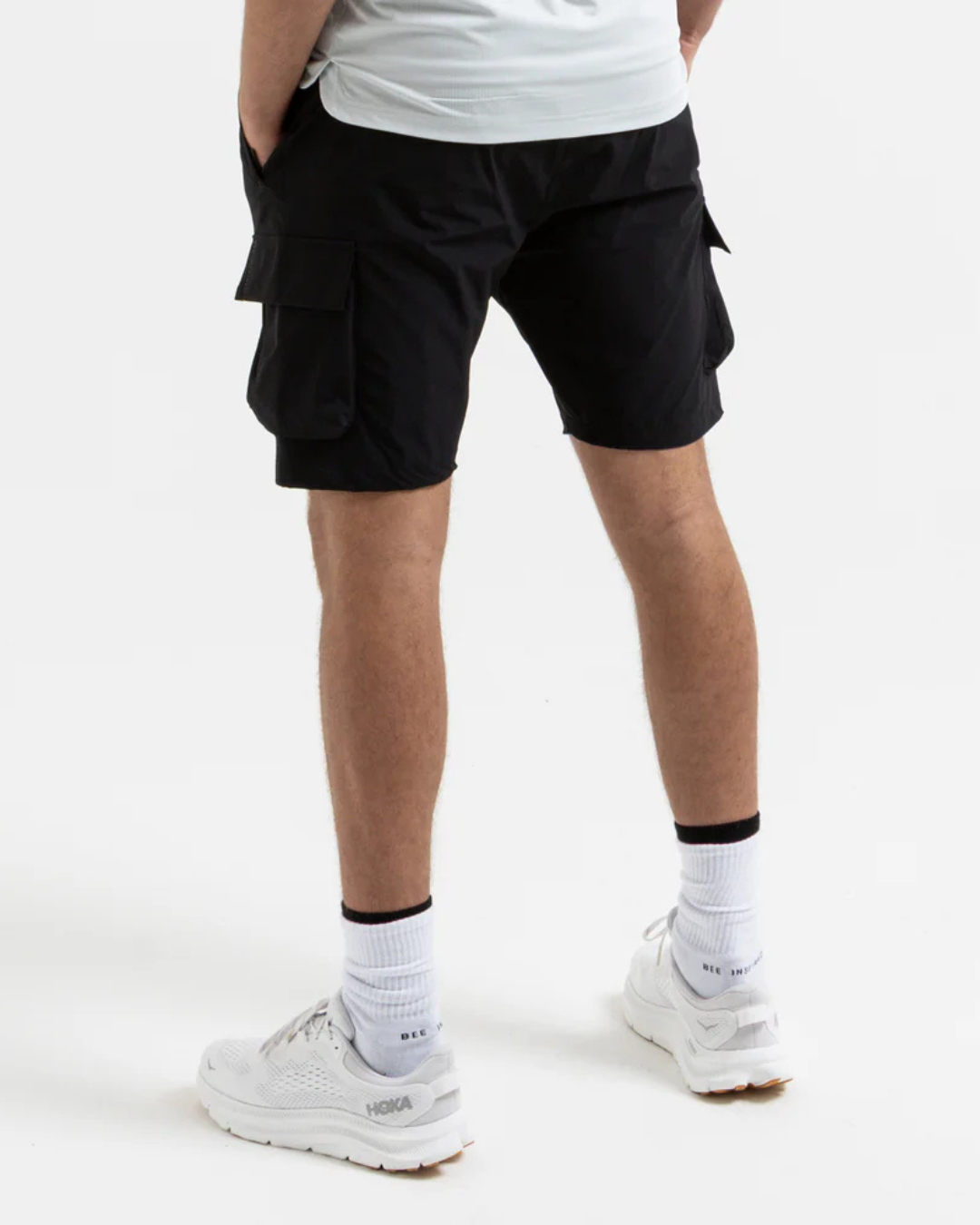 Calção Cargo Masculino Estilo Urbano em Preto