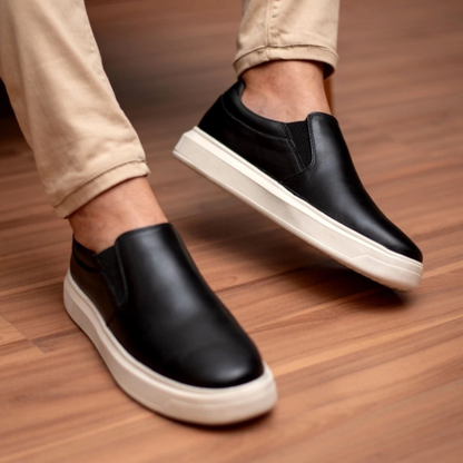 Sapatos vintage confortáveis sem atacadores