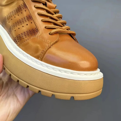 Sapatos masculinos com estilo urbano e sola ergonómica
