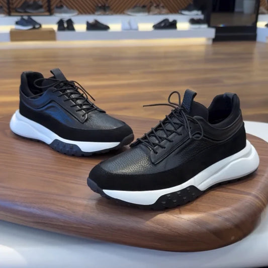 Sapatos Clássicos Bicolores com Sola Confortável para Homem