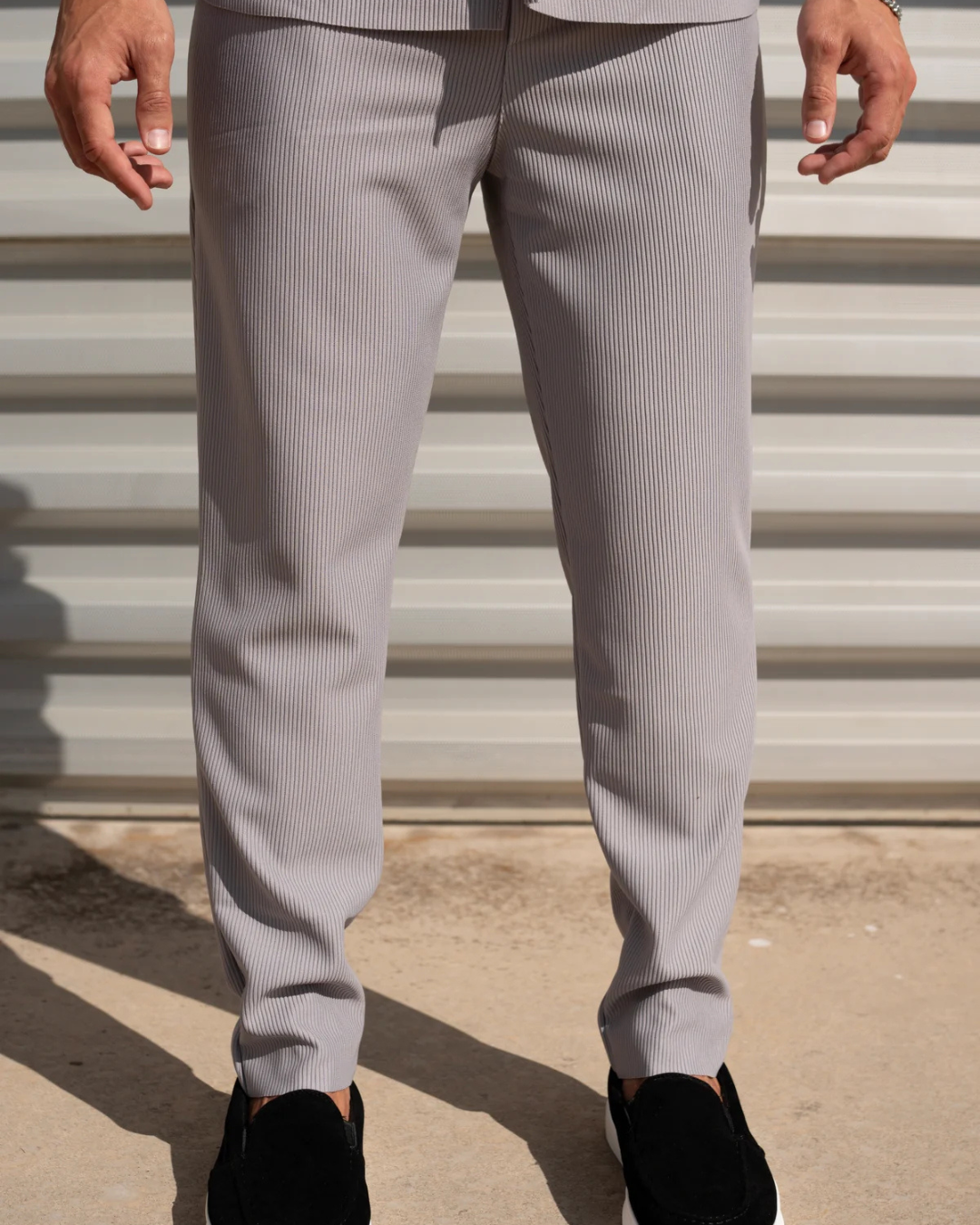 Conjunto de calças e camisola de manga curta casual para homem